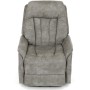 Polohovací křeslo, elektrické zabudované ovládání, šedá, látka vintage, TV-Q8575 GREY3