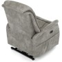Polohovací křeslo, elektrické zabudované ovládání, šedá, látka vintage, TV-Q8575 GREY3