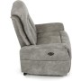 Polohovací křeslo, elektrické zabudované ovládání, šedá, látka vintage, TV-Q8575 GREY3
