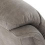 Polohovací křeslo, elektrické zabudované ovládání, šedá, látka vintage, TV-Q8575 GREY3