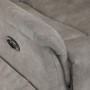 Polohovací křeslo, elektrické zabudované ovládání, šedá, látka vintage, TV-Q8575 GREY3