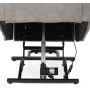 Polohovací křeslo, elektrické zabudované ovládání, šedá, látka vintage, TV-Q8575 GREY3