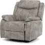 Polohovací křeslo, elektrické zabudované ovládání, šedá, látka vintage, TV-Q8668 GREY3