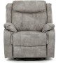 Polohovací křeslo, elektrické zabudované ovládání, šedá, látka vintage, TV-Q8668 GREY3