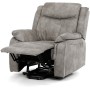 Polohovací křeslo, elektrické zabudované ovládání, šedá, látka vintage, TV-Q8668 GREY3