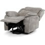 Polohovací křeslo, elektrické zabudované ovládání, šedá, látka vintage, TV-Q8668 GREY3