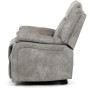 Polohovací křeslo, elektrické zabudované ovládání, šedá, látka vintage, TV-Q8668 GREY3