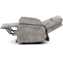 Polohovací křeslo, elektrické zabudované ovládání, šedá, látka vintage, TV-Q8668 GREY3