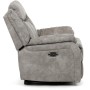 Polohovací křeslo, elektrické zabudované ovládání, šedá, látka vintage, TV-Q8668 GREY3