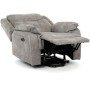 Polohovací křeslo, elektrické zabudované ovládání, šedá, látka vintage, TV-Q8668 GREY3