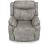 Polohovací křeslo, elektrické zabudované ovládání, šedá, látka vintage, TV-Q8668 GREY3