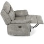 Polohovací křeslo, elektrické zabudované ovládání, šedá, látka vintage, TV-Q8668 GREY3