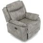 Polohovací křeslo, elektrické zabudované ovládání, šedá, látka vintage, TV-Q8668 GREY3