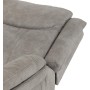 Polohovací křeslo, elektrické zabudované ovládání, šedá, látka vintage, TV-Q8668 GREY3