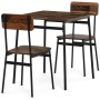 Jídelní set s 2 židlemi, 70x70x76cm, mdf, old wood, AUT-O2121 OLW2