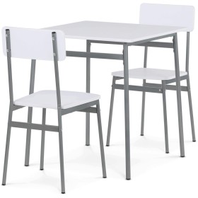 Jídelní set s 2 židlemi, 70x70x76cm, mdf AUT-O2122 WT