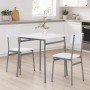 Jídelní set s 2 židlemi, 70x70x76cm, mdf AUT-O2122 WT