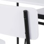 Jídelní set s 4 židlemi, 110x70x76cm, mdf, bílá, AUT-O2155 WT