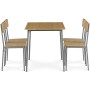 Jídelní set s 4 židlemi, 110x70x76cm, mdf, divoký dub, AUT-O2156 OAK