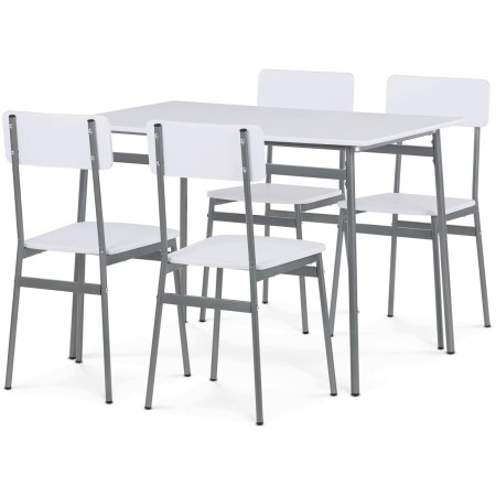Jídelní set s 4 židlemi, 110x70x76cm, mdf AUT-O2156 WT