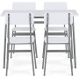Jídelní set s 4 židlemi, 110x70x76cm, mdf AUT-O2156 WT