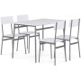 Jídelní set s 4 židlemi, 110x70x76cm, mdf AUT-O2156 WT