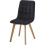 Jídelní židle, černá, látka, CT-291 BK2