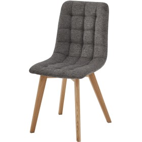 Jídelní židle, šedá, látka, CT-291 GREY2