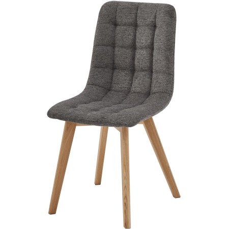 Jídelní židle, šedá, látka, CT-291 GREY2
