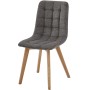 Jídelní židle, šedá, látka, CT-291 GREY2