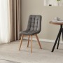 Jídelní židle, šedá, látka, CT-291 GREY2