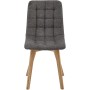 Jídelní židle, šedá, látka, CT-291 GREY2