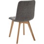 Jídelní židle, šedá, látka, CT-291 GREY2