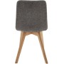 Jídelní židle, šedá, látka, CT-291 GREY2