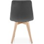 Jídelní židle, šedá, sametová látka, CT-V4081 GREY4