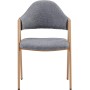 Jídelní židle, šedá, látka, DCL-F4062 GREY2