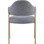 Jídelní židle, šedá, látka, DCL-F4062 GREY2