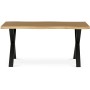 Jídelní stůl 160x90cm, mdf, divoký dub, HT-F4316 OAK
