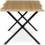 Jídelní stůl 180x90cm, mdf, divoký dub, HT-F4318 OAK