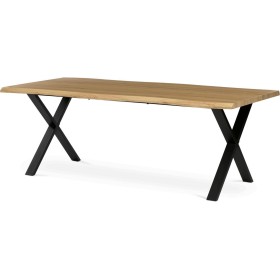Jídelní stůl 210x100cm, mdf, divoký dub, HT-F4321 OAK