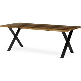 Jídelní stůl 210x100cm, mdf, old wood, HT-F4321 OLW