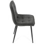 Jídelní židle, šedá, látka, CT-G2048 GREY2
