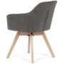 Jídelní židle, černá, látka vintage, DCH-435 BK3