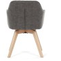 Jídelní židle, černá, látka vintage, DCH-435 BK3