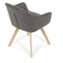Jídelní židle, černá, látka vintage, DCH-435 BK3