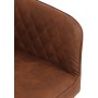 Jídelní židle, hnědá, látka vintage, DCH-435 BR3