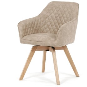Jídelní židle, krémová, látka vintage, DCH-435 CRM3