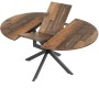Jídelní stůl rozkládací 120-160x120 cm, melamin, old wood, DT-I1120 OLW2