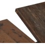 Jídelní stůl rozkládací 120-160x120 cm, melamin, old wood, DT-I1120 OLW2