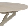 Jídelní stůl rozkládací 120-160x120 cm, melamin, travertin, DT-I1120 TRV